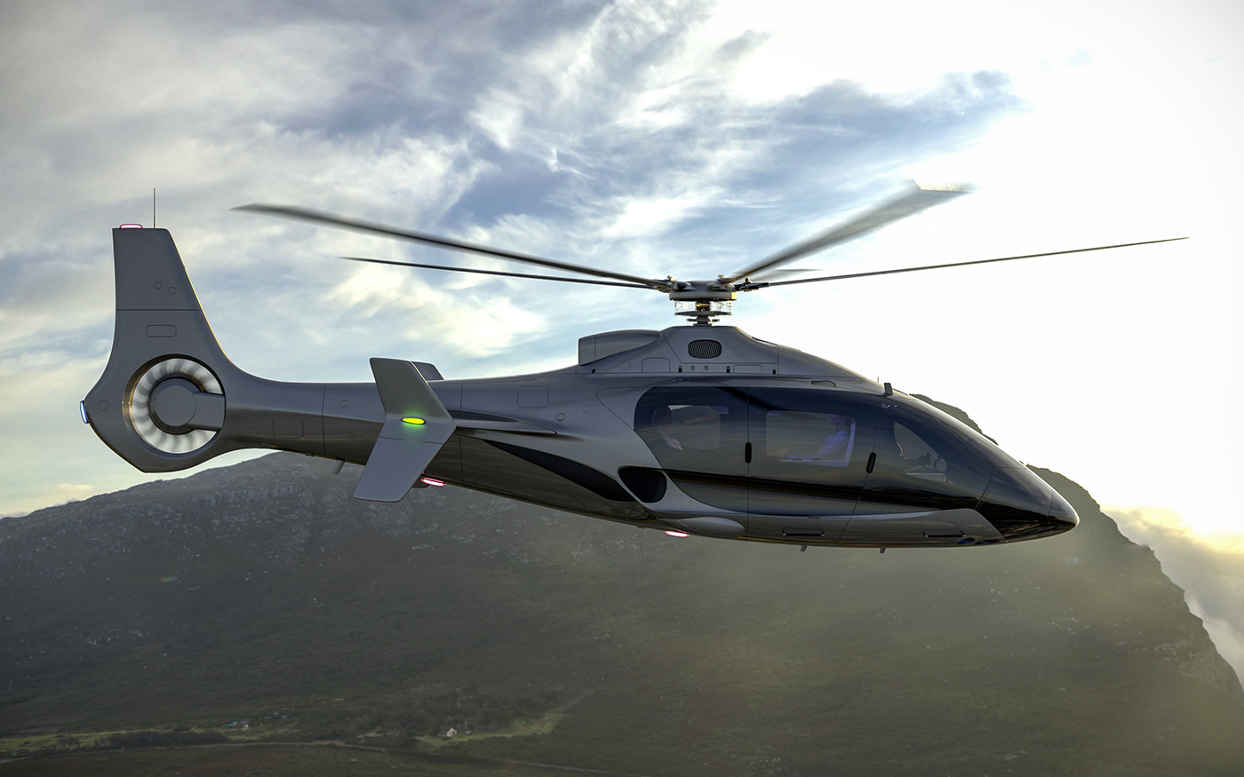 H6 Sky Wolf，helicopter，Render，Hydrogen，