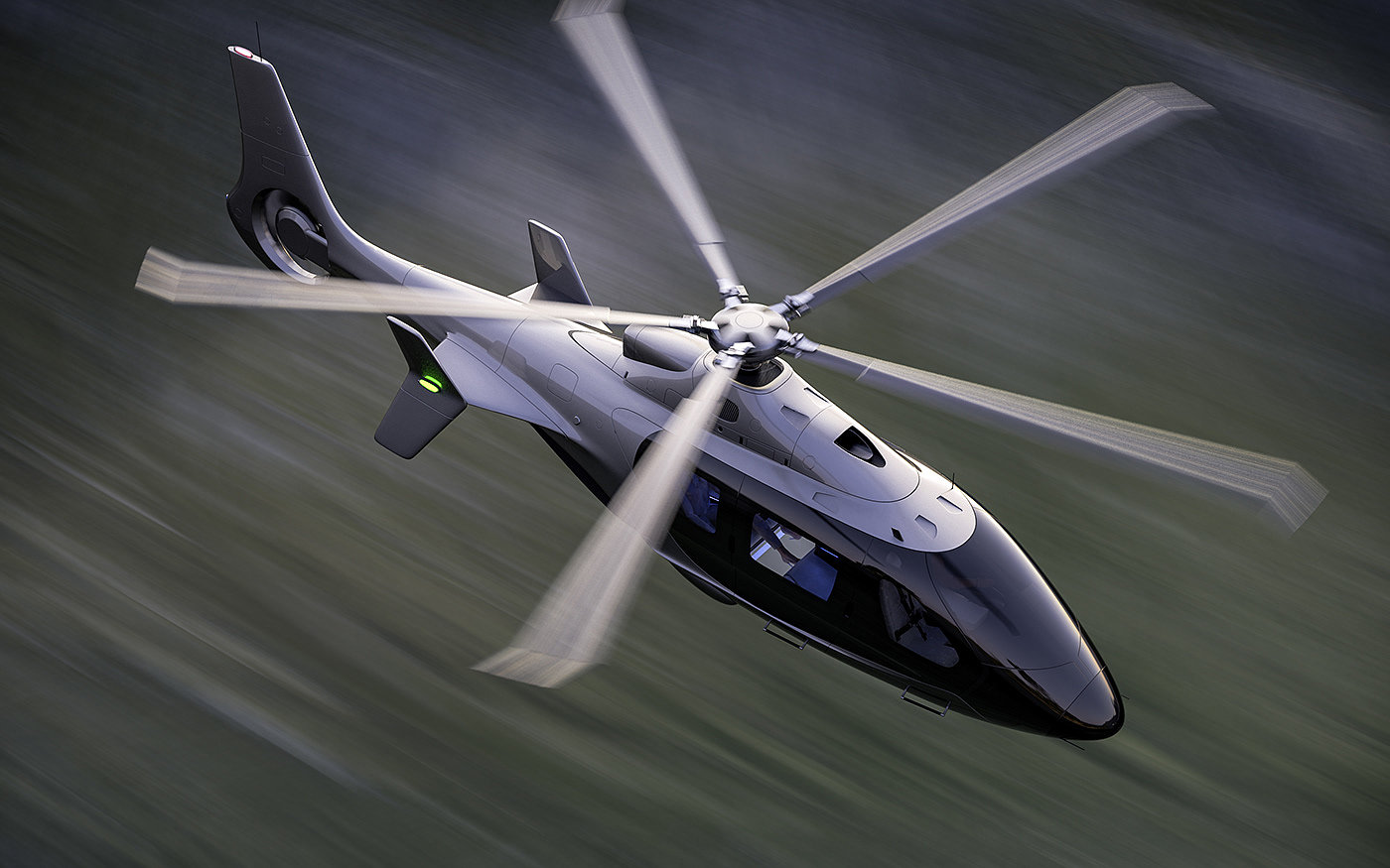 H6 Sky Wolf，直升飞机，渲染，Hydrogen，