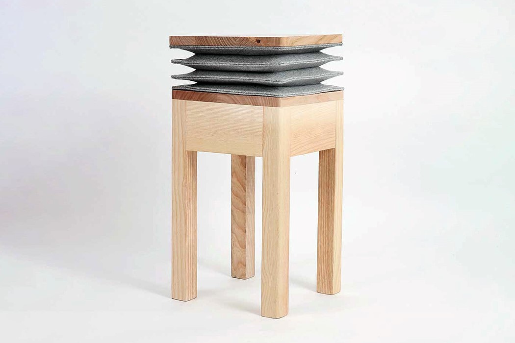 座椅，Xia Stool，手风琴，发声，木制品，