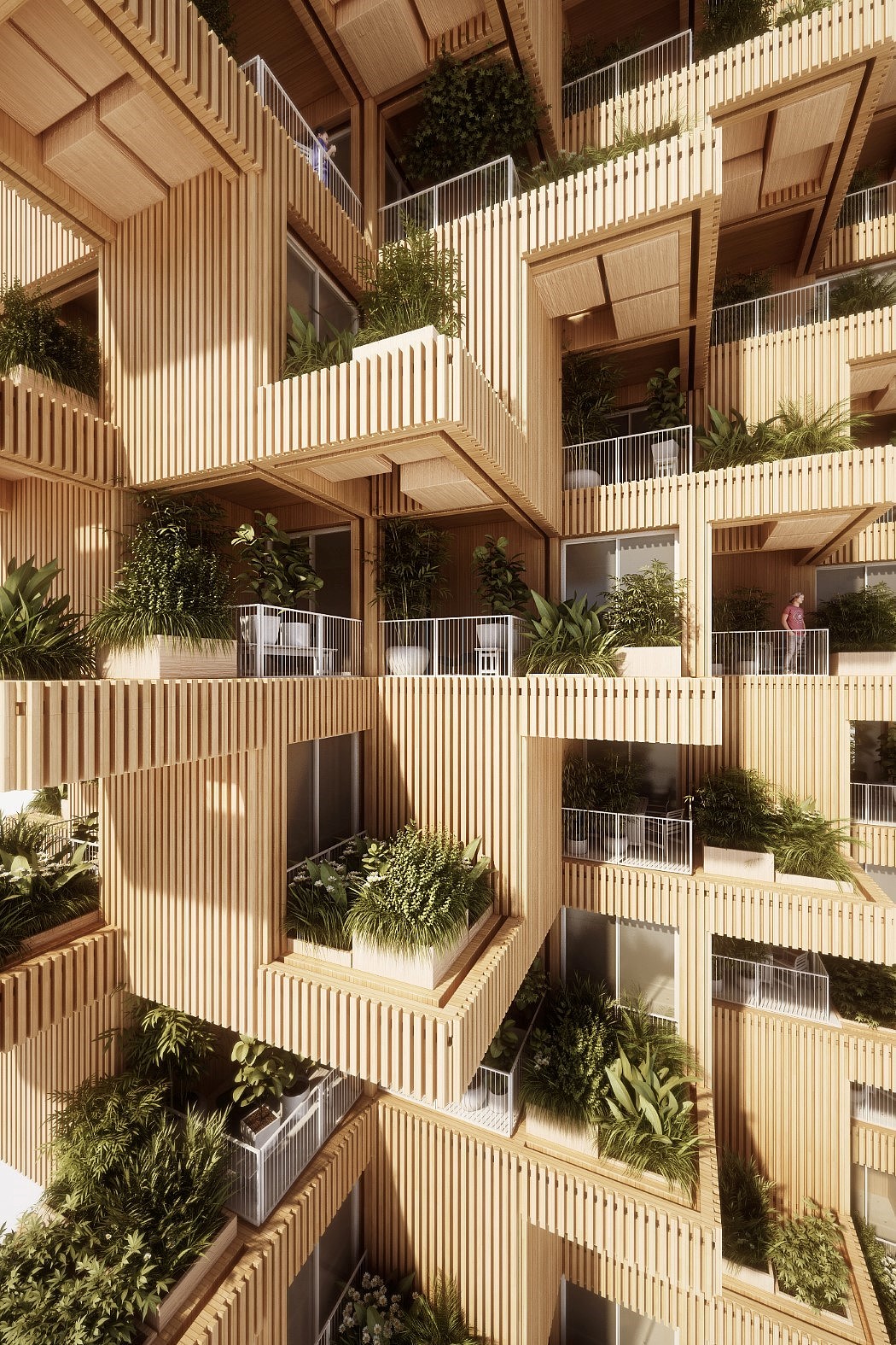 Architecture，lighting，modelling，all around，Green plant，