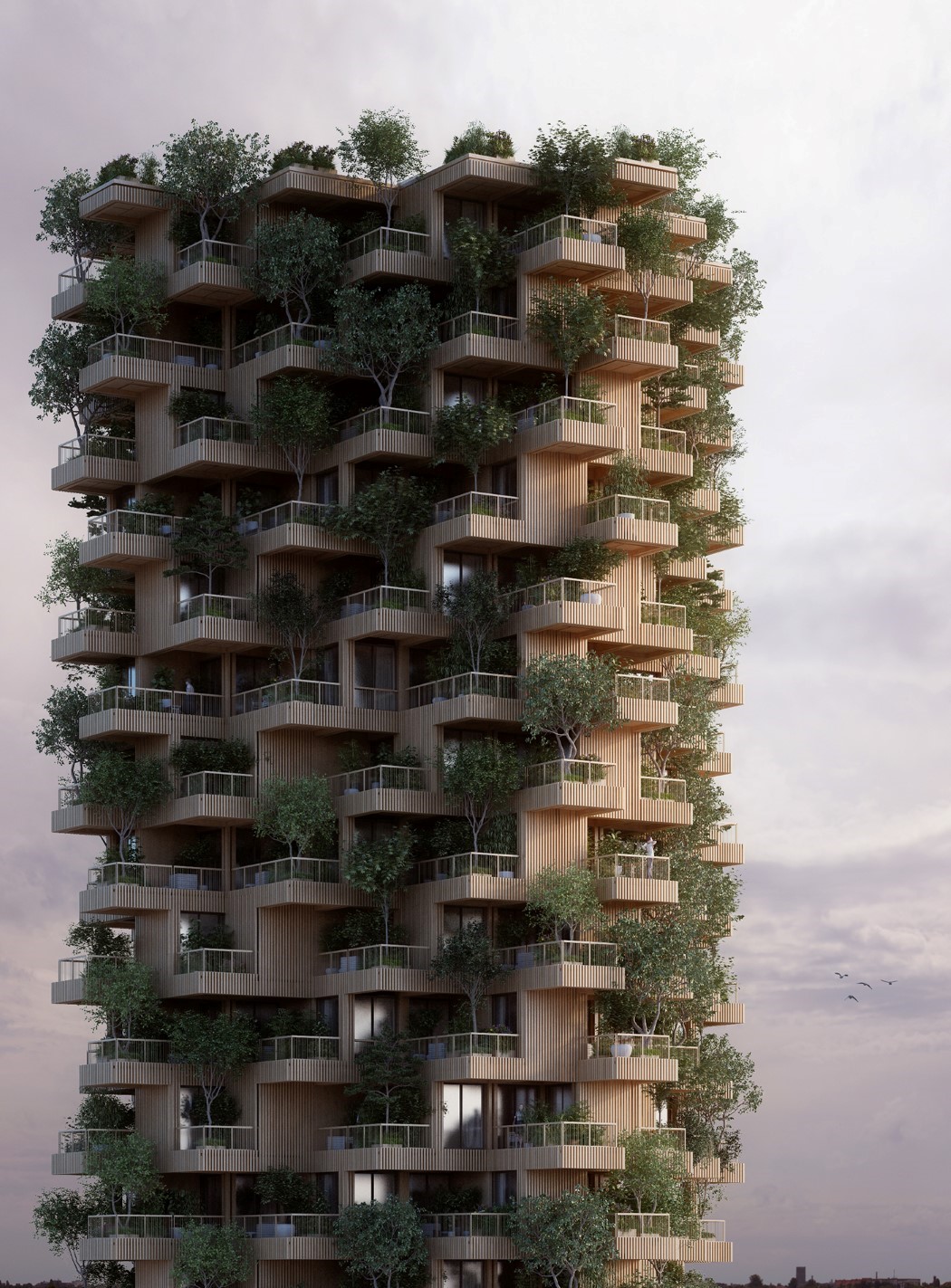 Architecture，lighting，modelling，all around，Green plant，