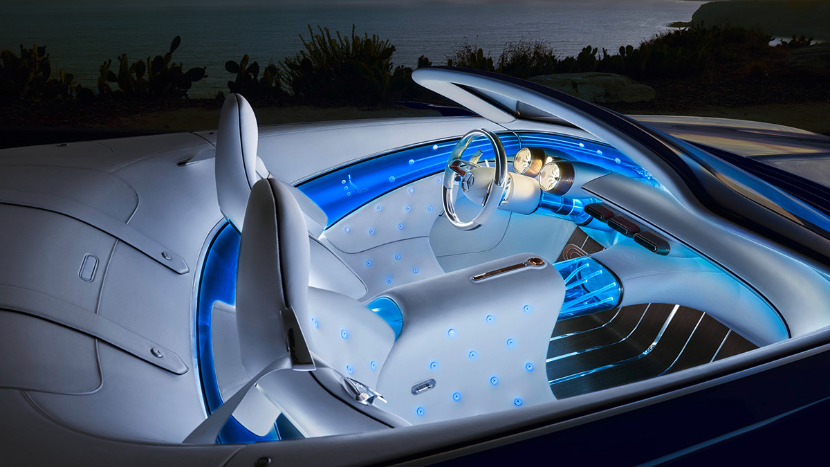 Benz，Convertible electric sports car，Fast charging，Luxury，