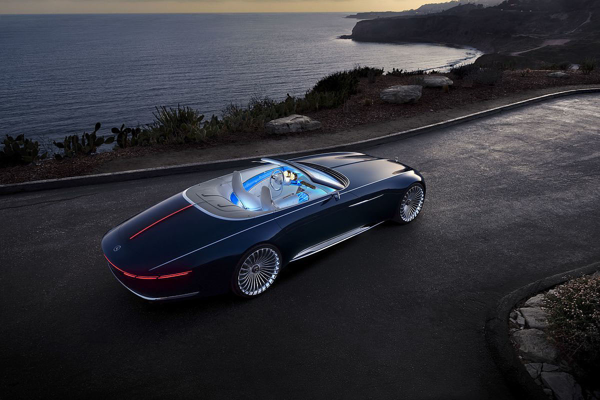 Benz，Convertible electric sports car，Fast charging，Luxury，