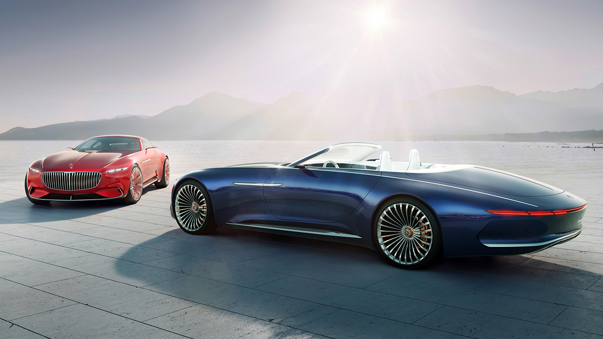 Benz，Convertible electric sports car，Fast charging，Luxury，