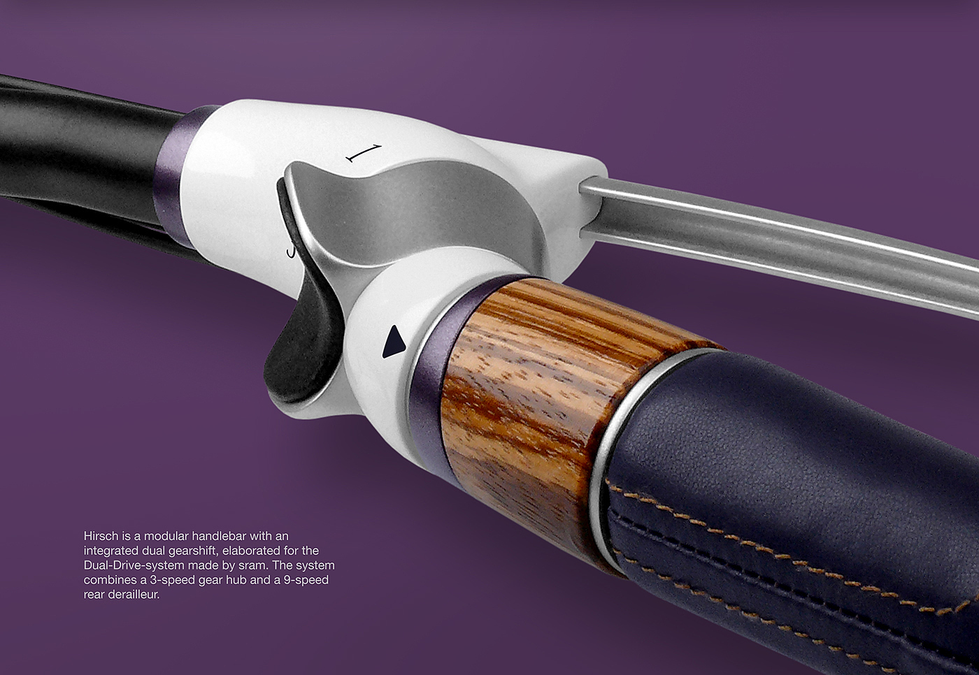 hirsch，integrate，Double speed change，Handlebar design，Dual drive system，