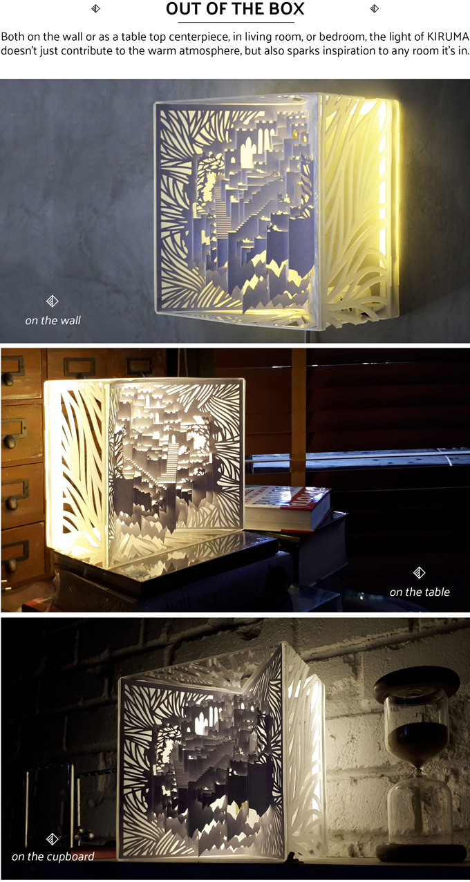 turn，Night light，Origami，castle，