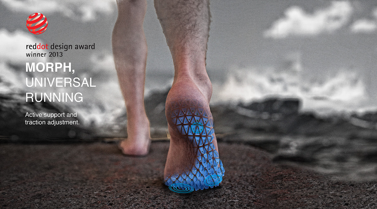 2013 red dot award，sole，run，motion，protect，