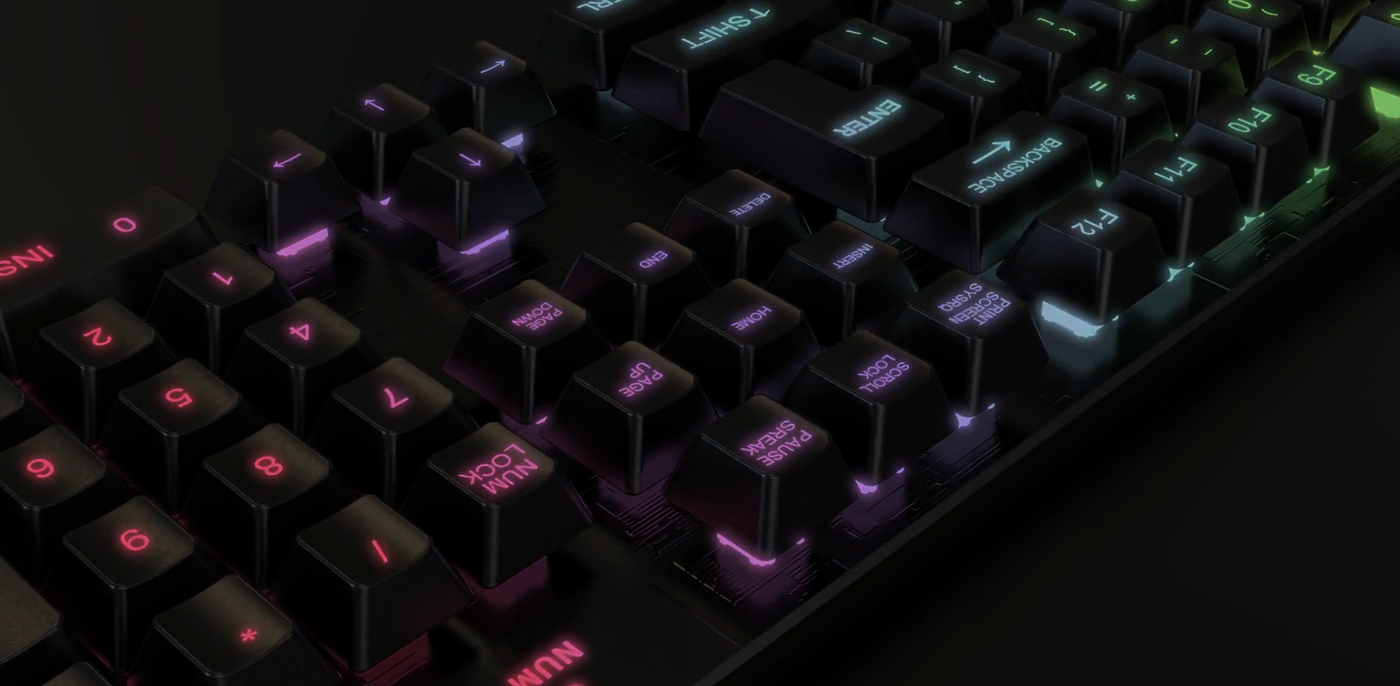 Mechanical keyboard rendering，