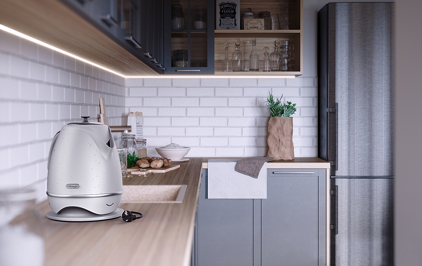 Hand drawn，kettle，line，Kitchen appliances，