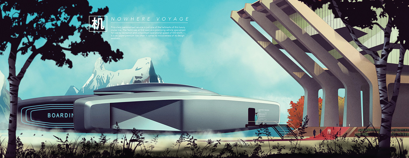 industrial design，yacht，Magnetic suspension，High-tech，