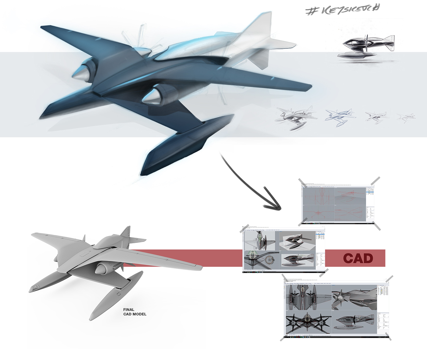 conceptual design，Schneider，Water transport aircraft，