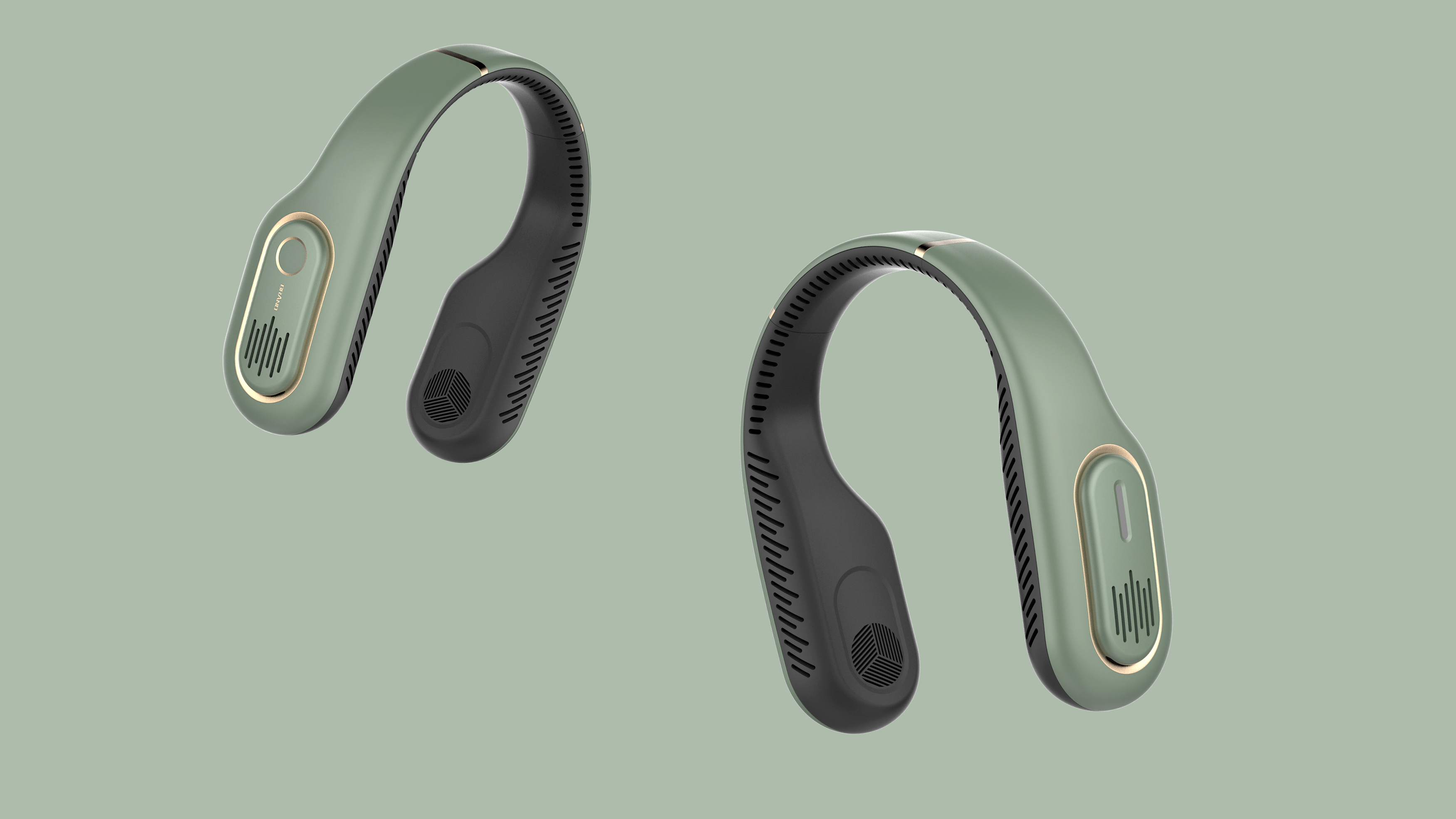 Hanging neck fan design，