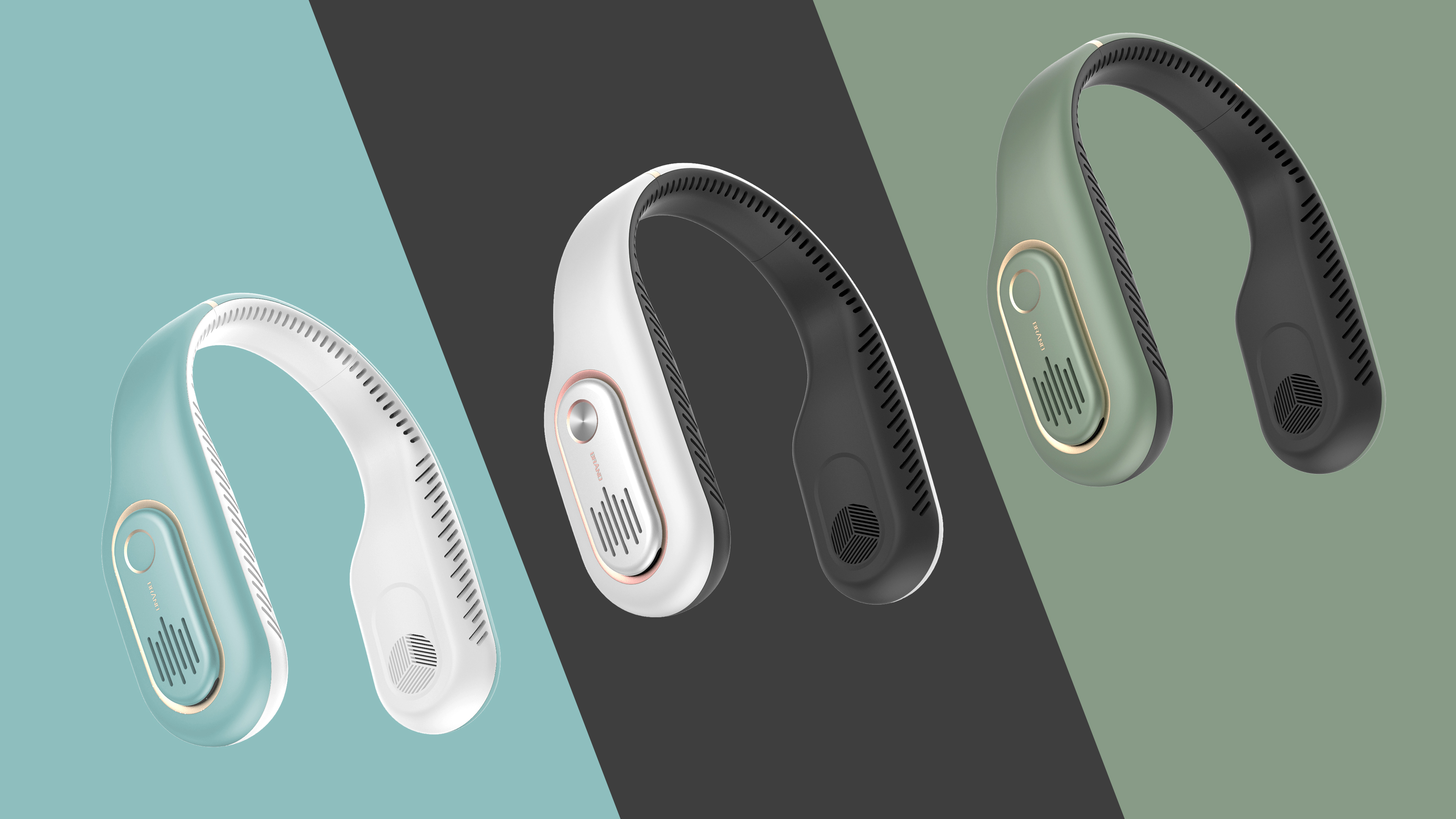 Hanging neck fan design，