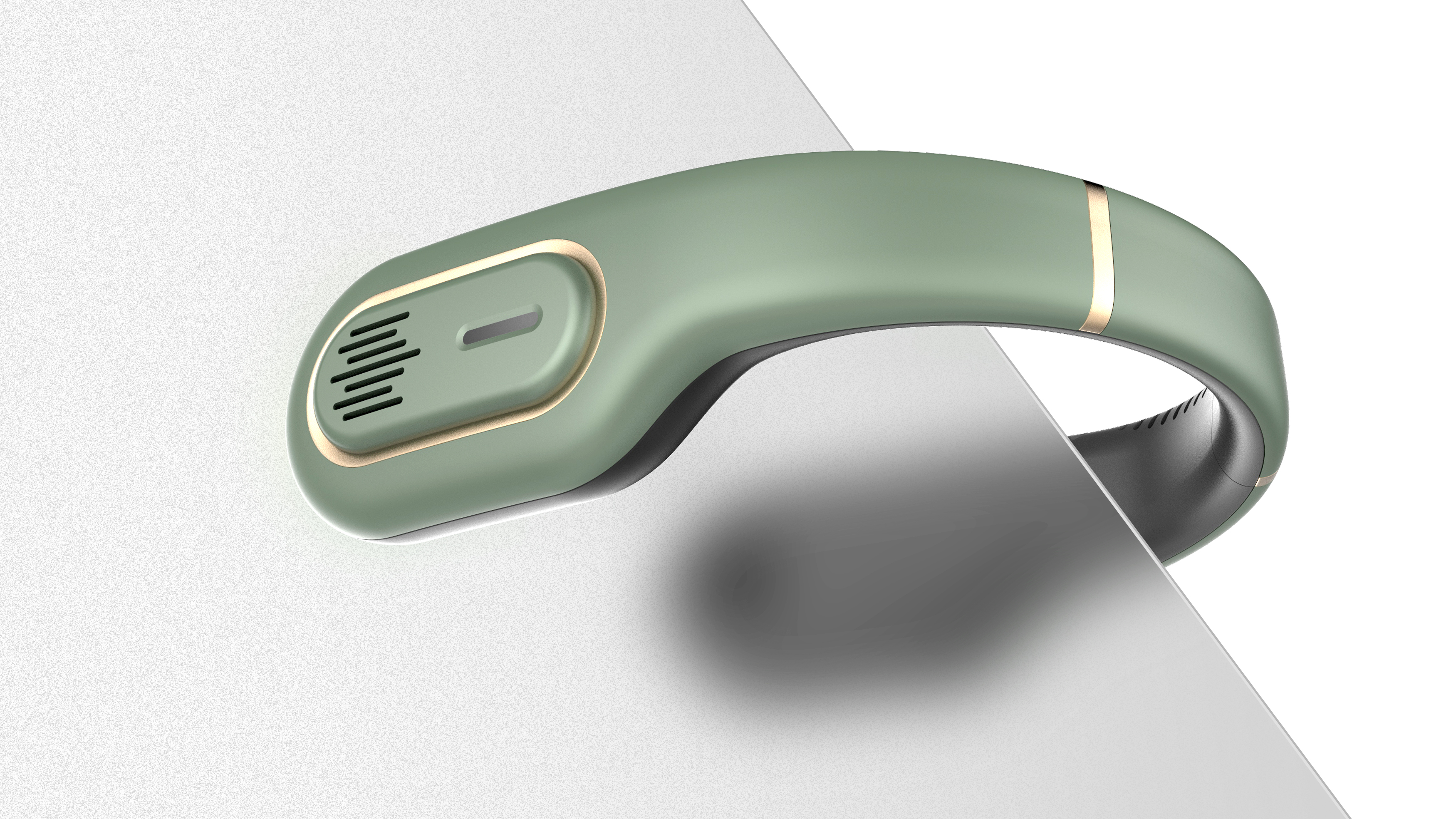 Hanging neck fan design，