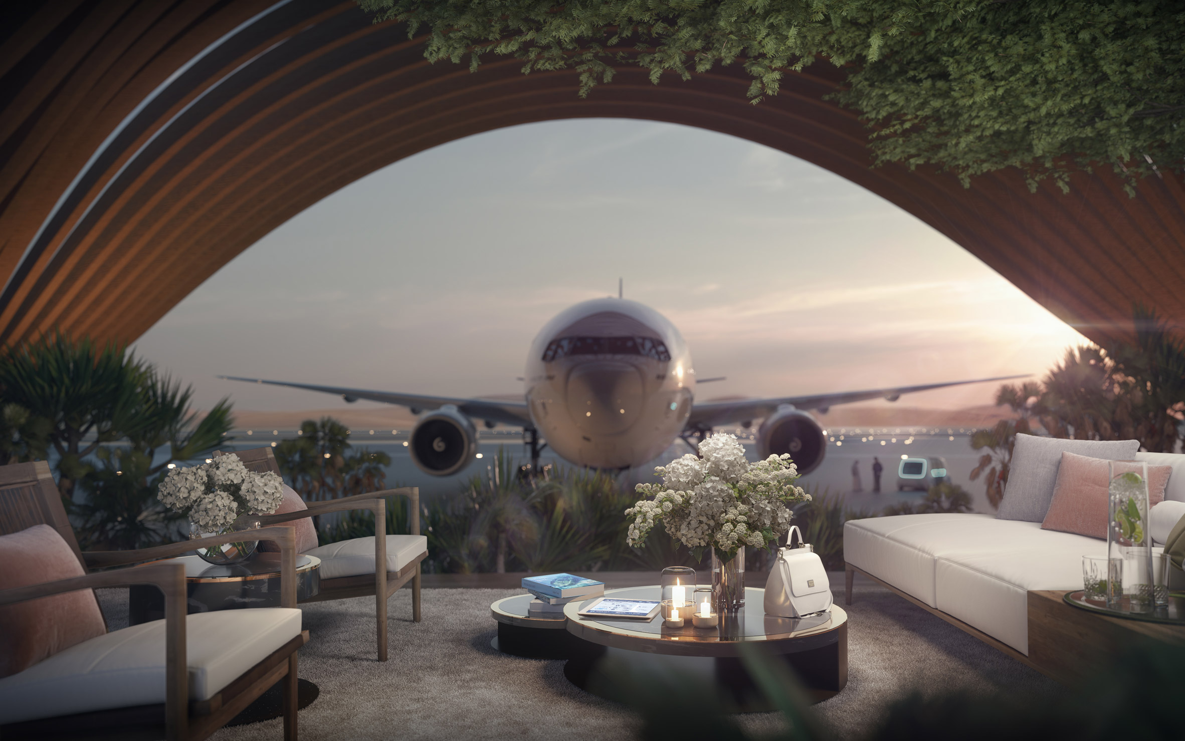 Saudi Arabia，Desert landscape，Red Sea International Airport，