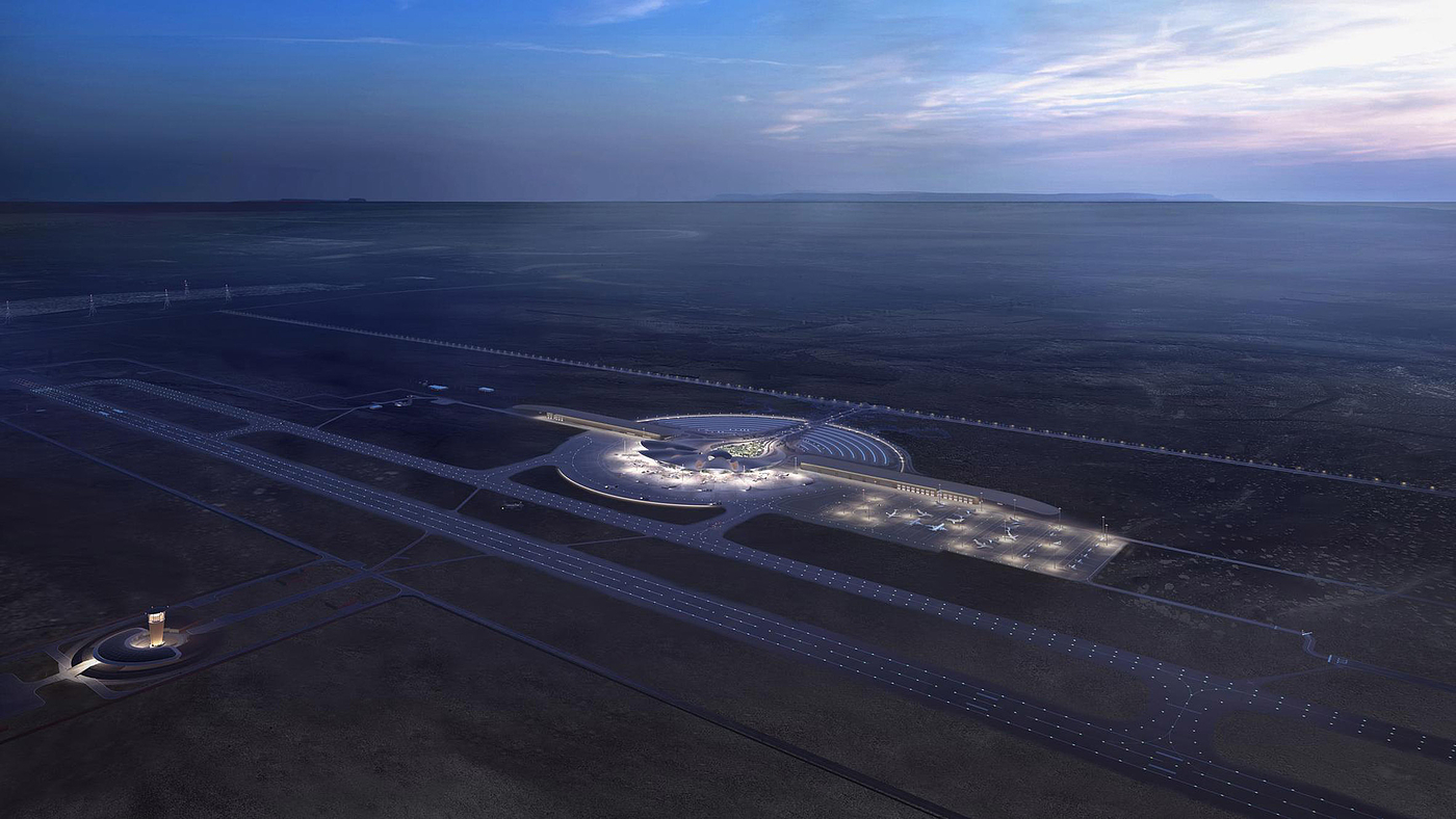 Saudi Arabia，Desert landscape，Red Sea International Airport，