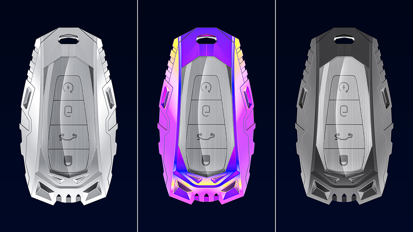 钥匙壳，渲染，吉利，