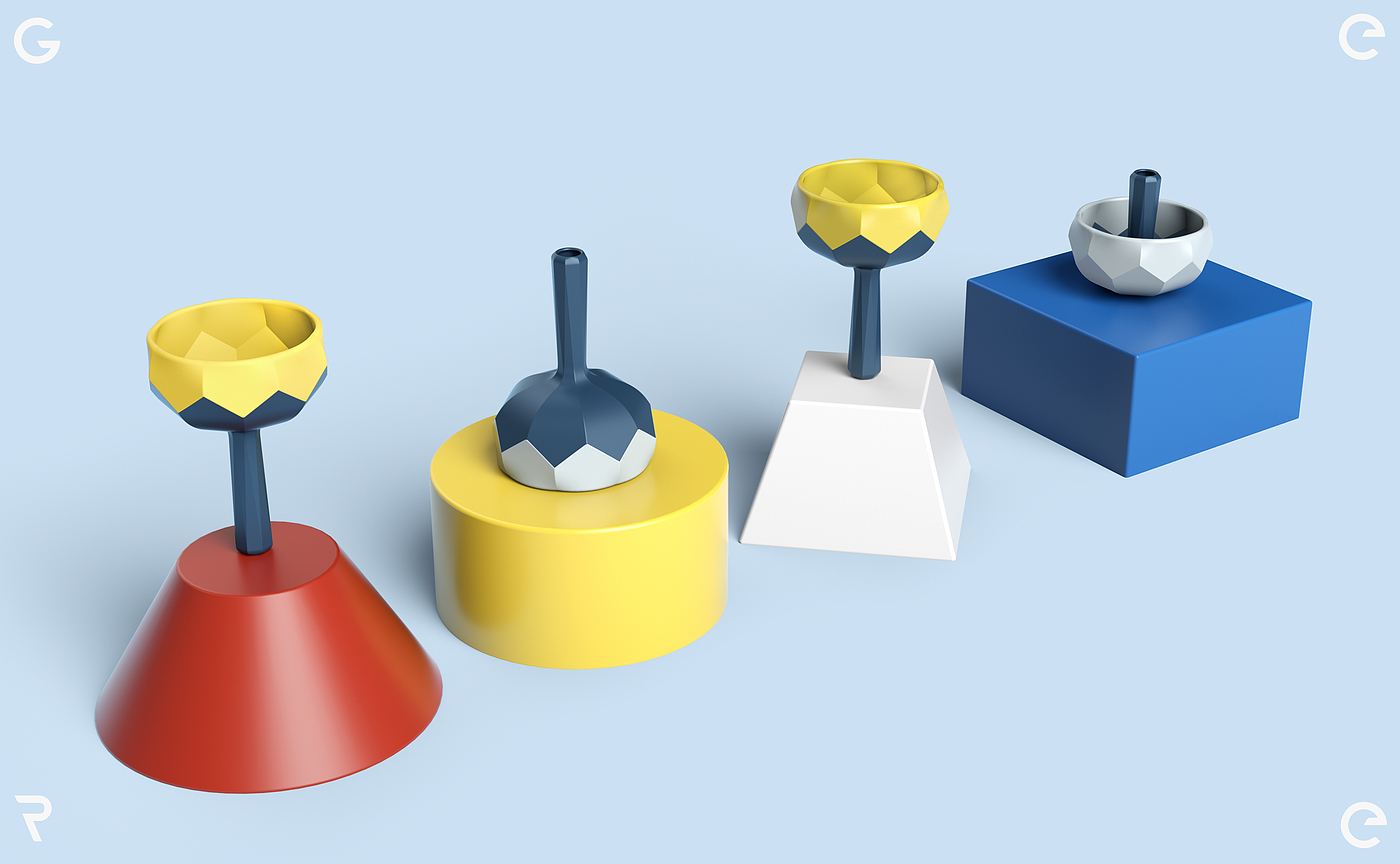 Grey design，Kitchen supplies，funnel，Color contrast design，Geometric design，