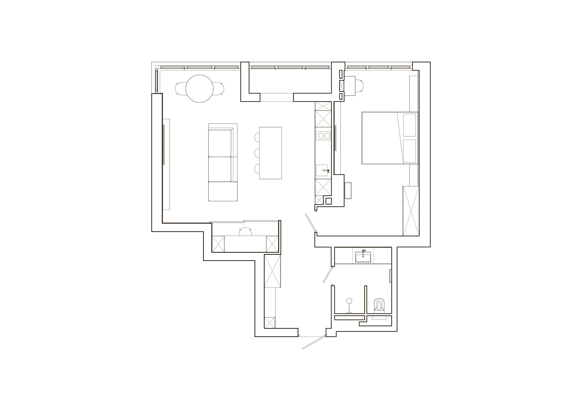 Turovksokogo，Minimalism，apartment，