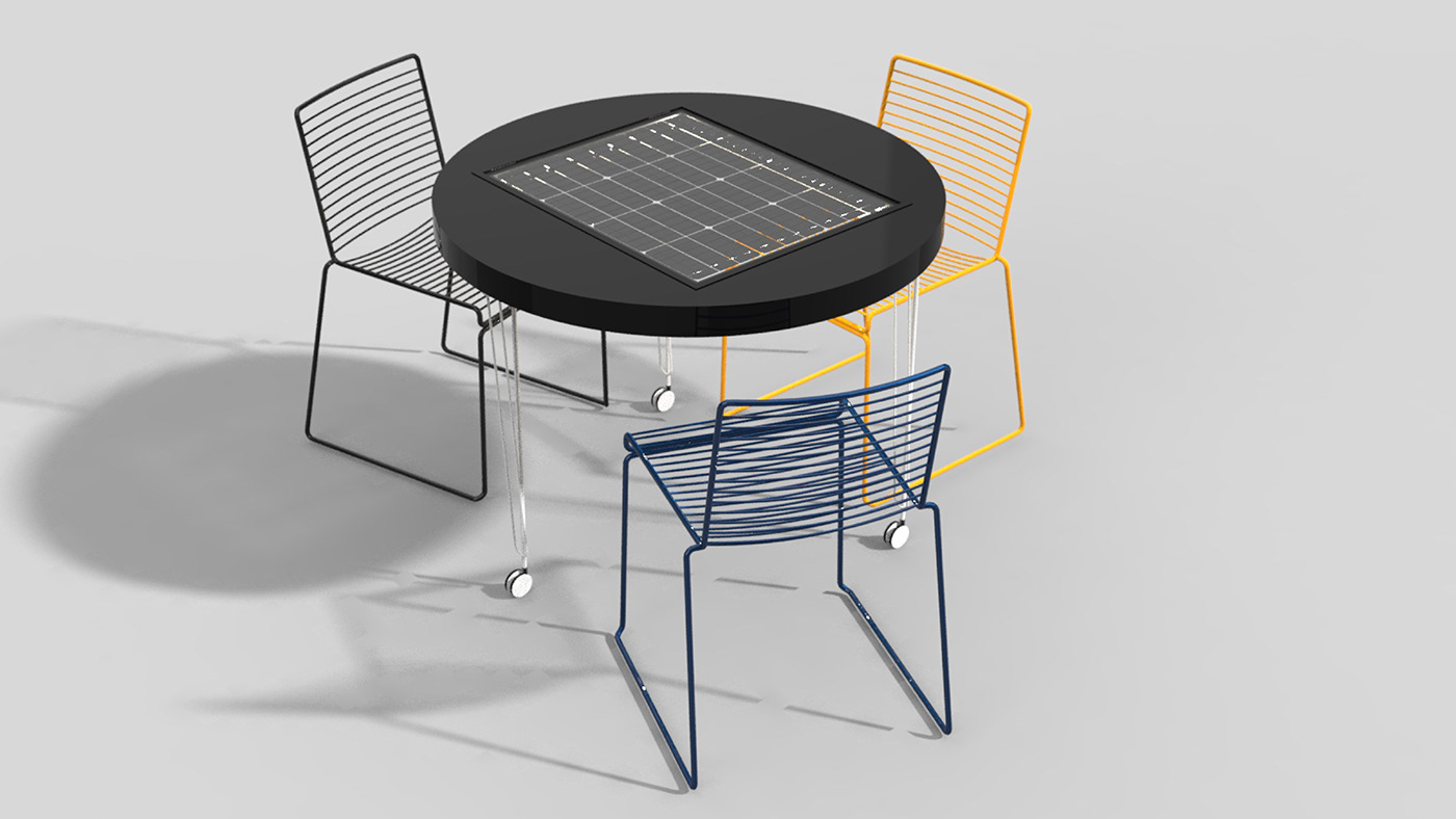 solar energy，furniture，Intelligent charging，