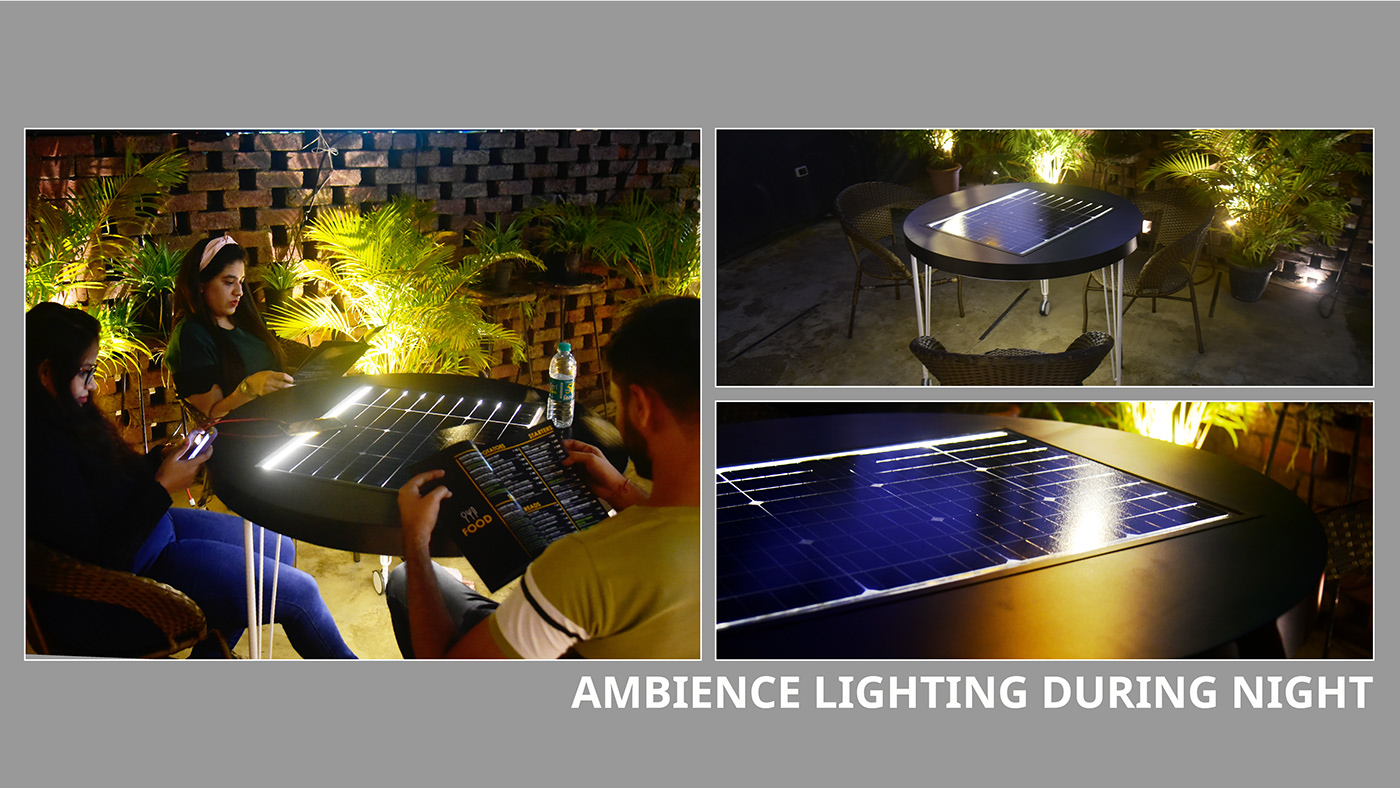 solar energy，furniture，Intelligent charging，