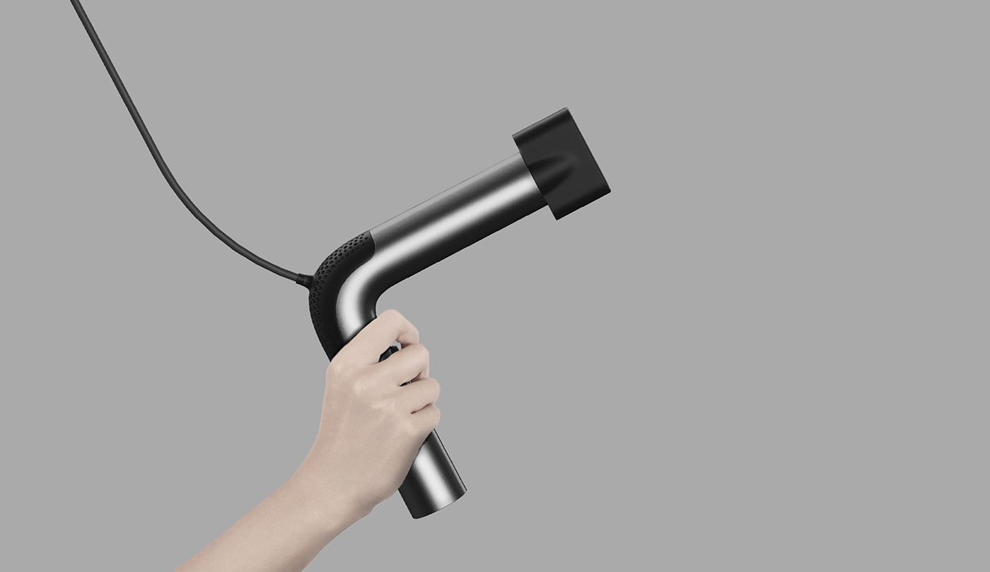 hair drier，Cylindrical design，Shooting，