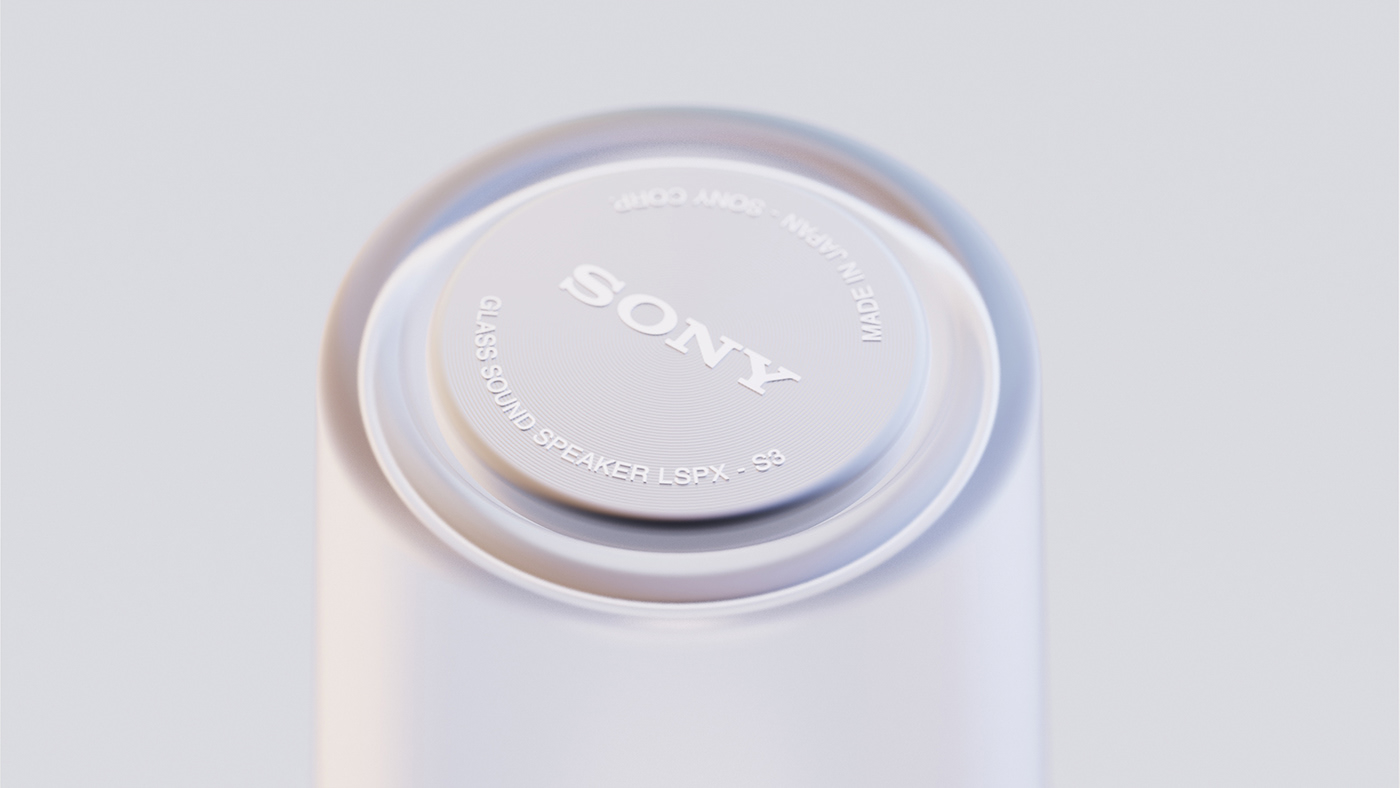 Sony，Glass speaker，lighting，audio frequency，