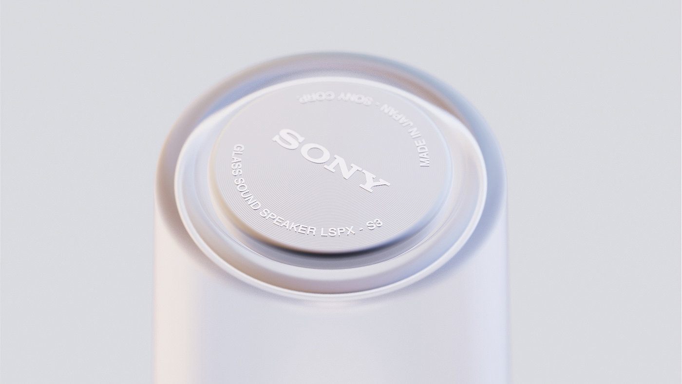 Sony，Glass speaker，lighting，audio frequency，