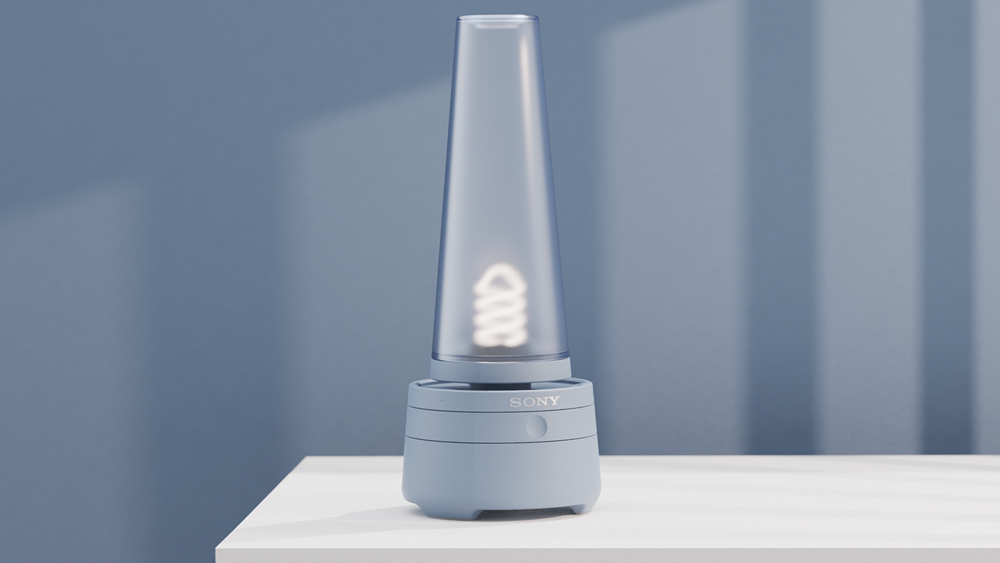 Sony，Glass speaker，lighting，audio frequency，