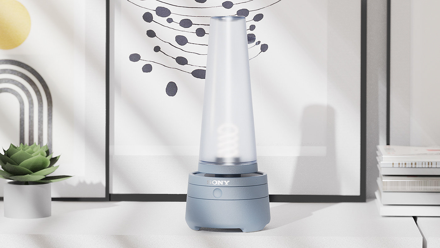 Sony，Glass speaker，lighting，audio frequency，