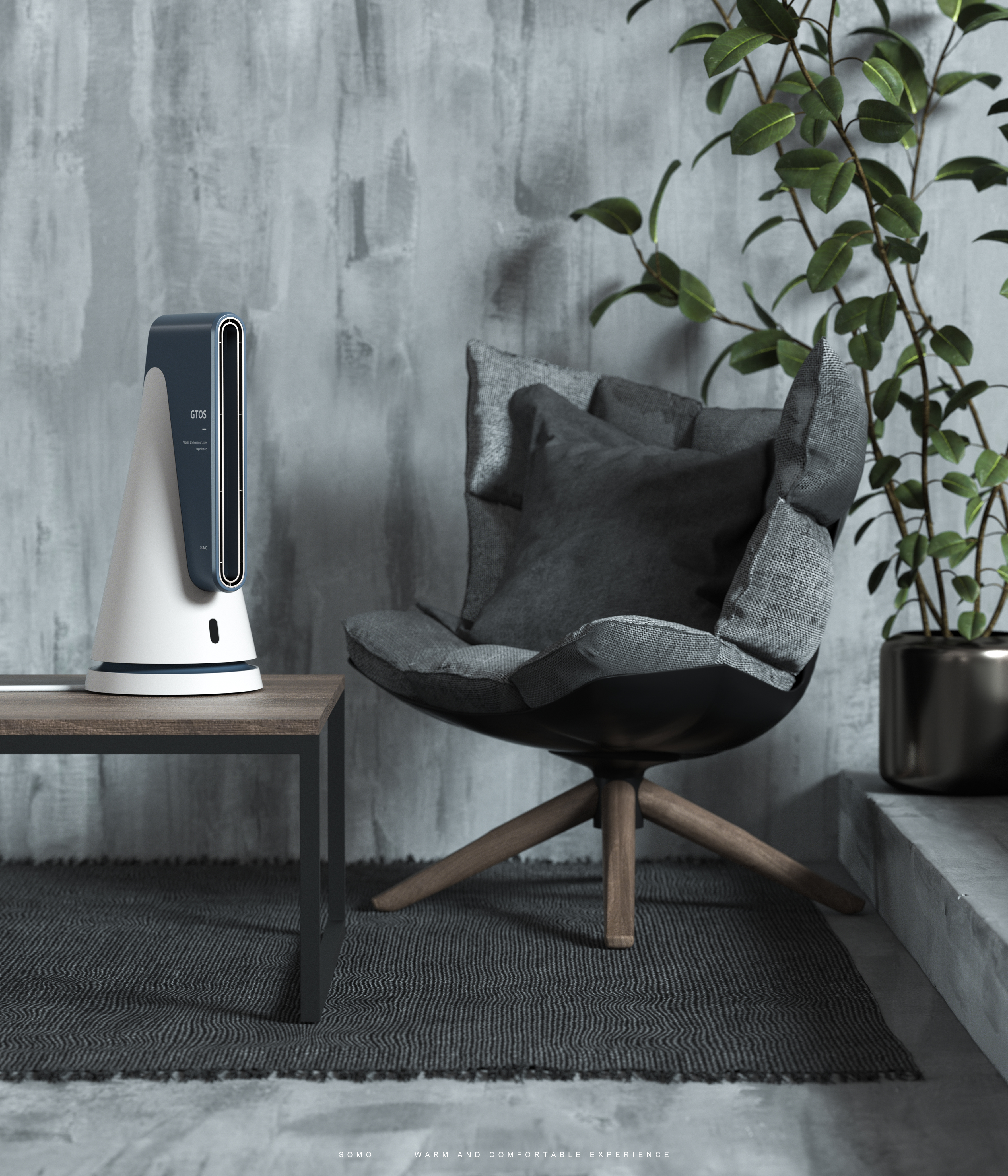 Leafless fan，geometry，Simplicity，Fan，wind，