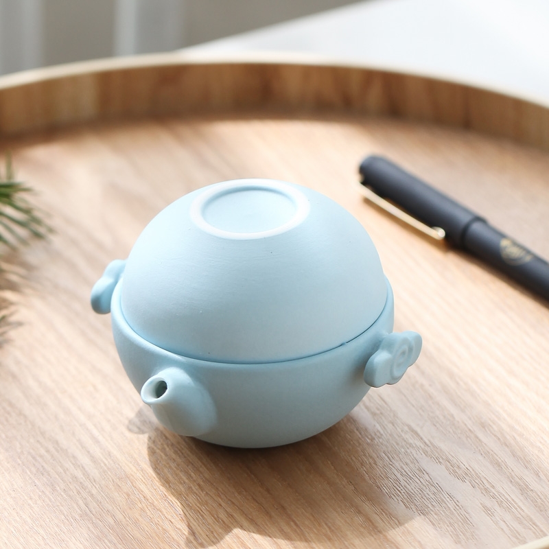 Ceramic tea set，Travel tea set，Jingdezhen ceramics，Express cup，Cultural and creative products，Mid autumn festival gifts，