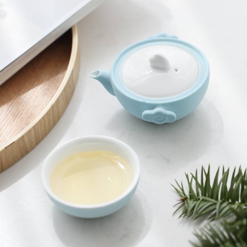 Ceramic tea set，Travel tea set，Jingdezhen ceramics，Express cup，Cultural and creative products，Mid autumn festival gifts，