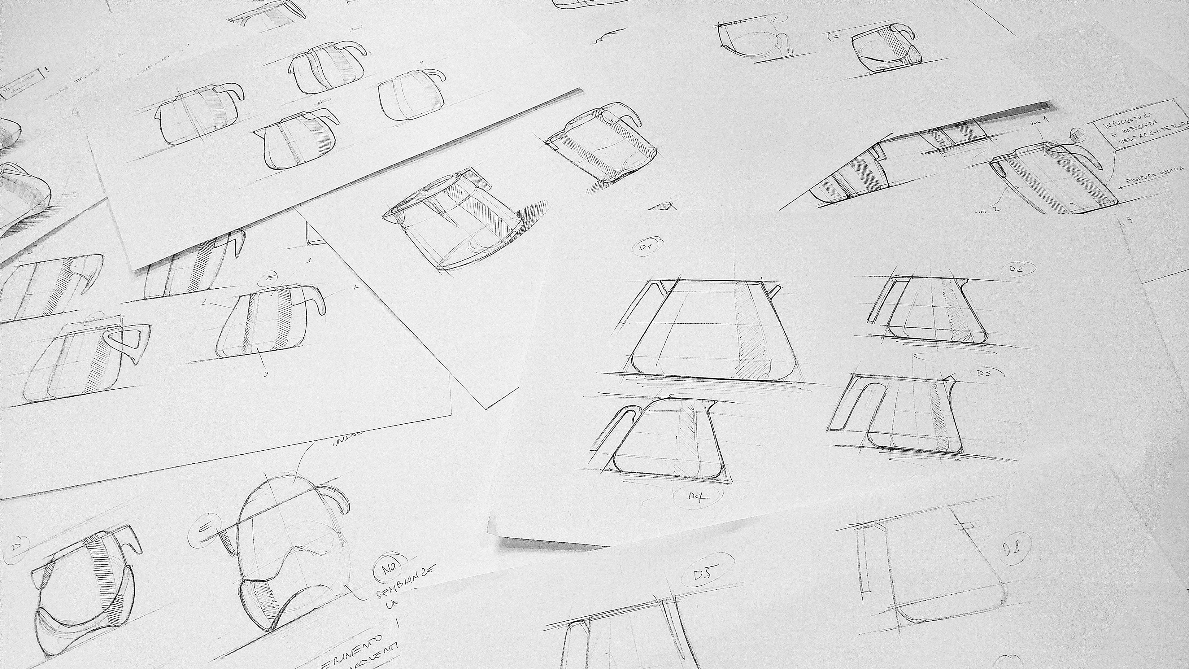 kettle，Hand drawn，suspension，