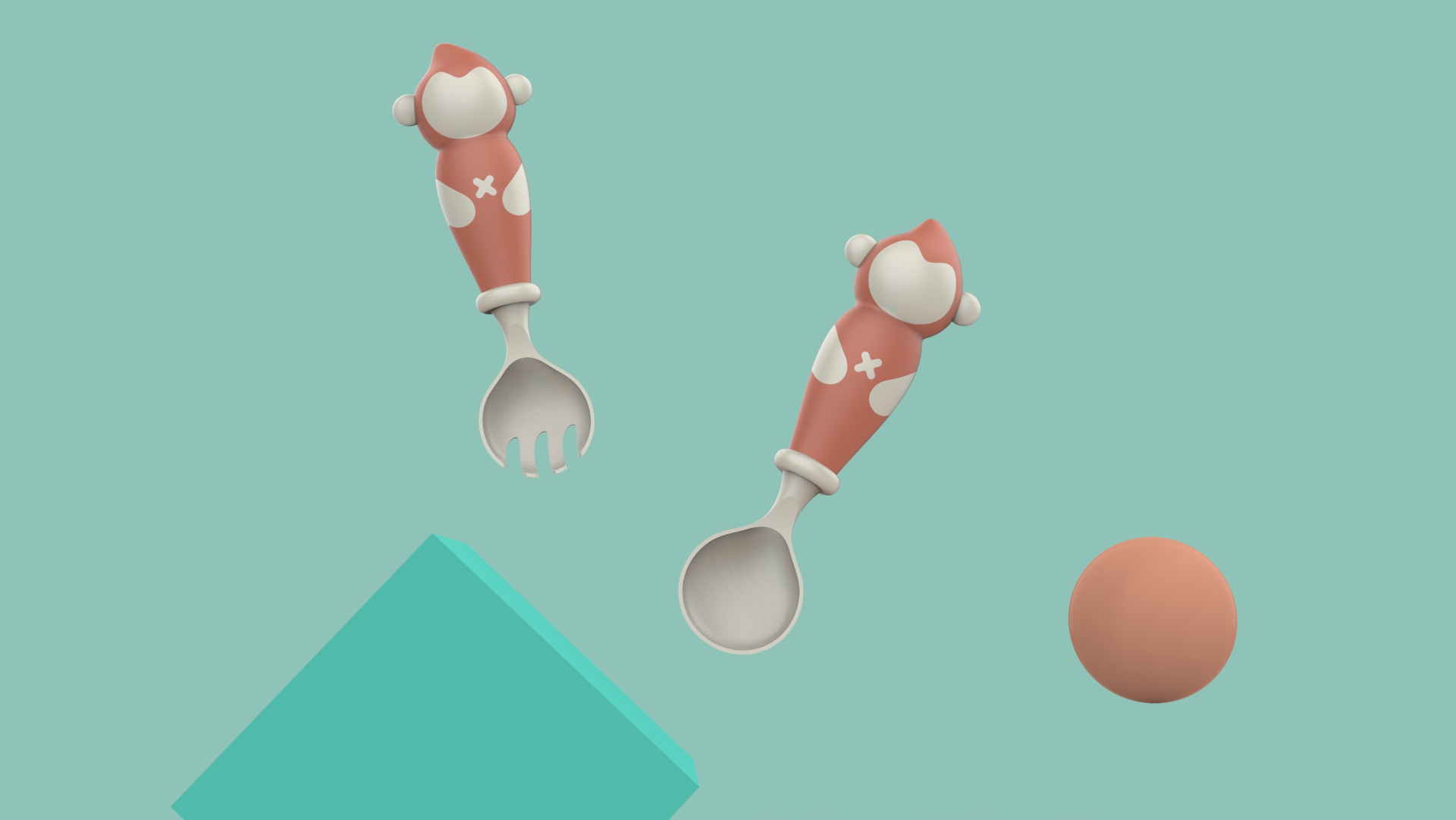 Children's fork spoon，