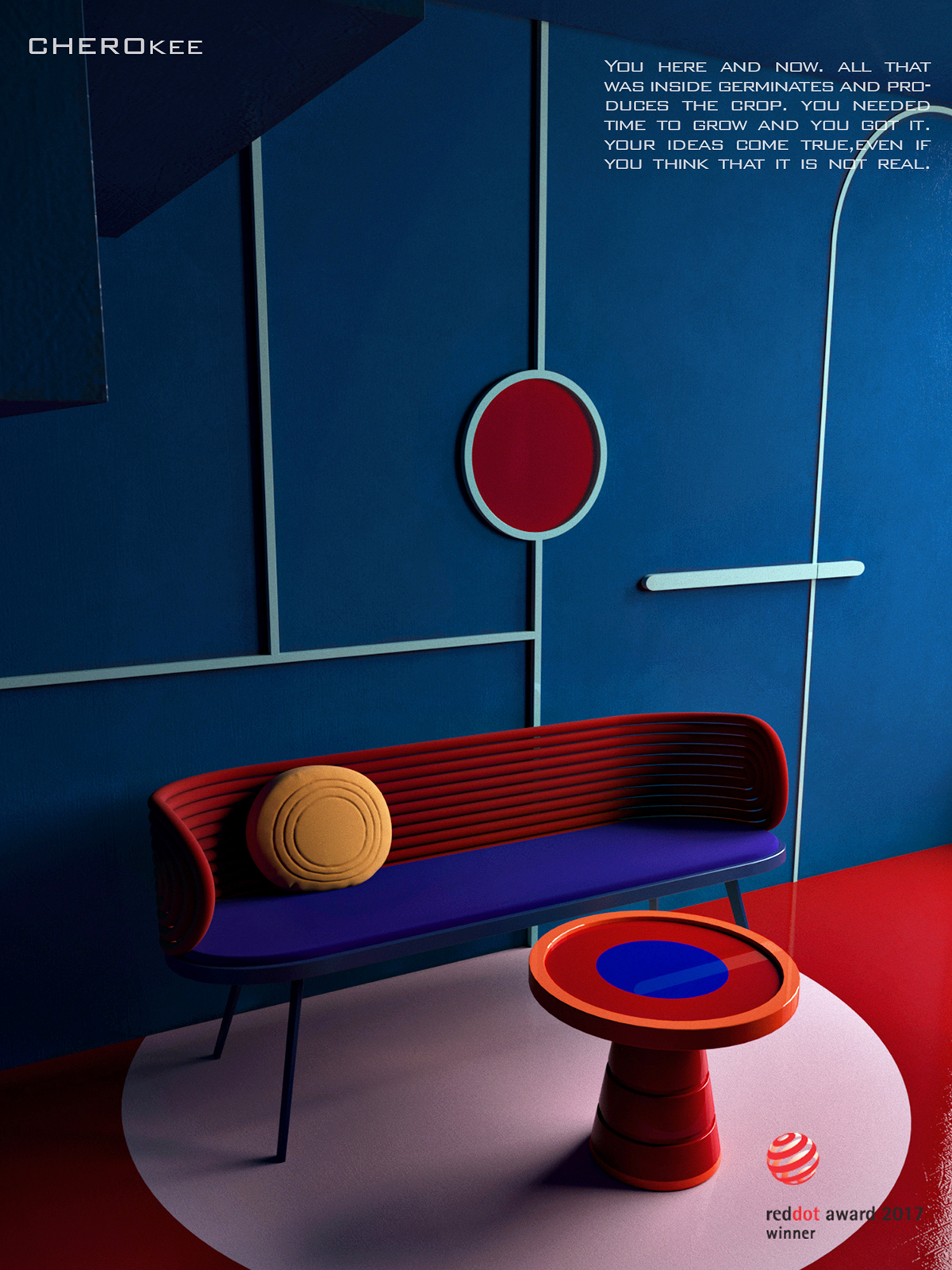 2017 red dot，CHEROKEE，chair，originality，furniture，