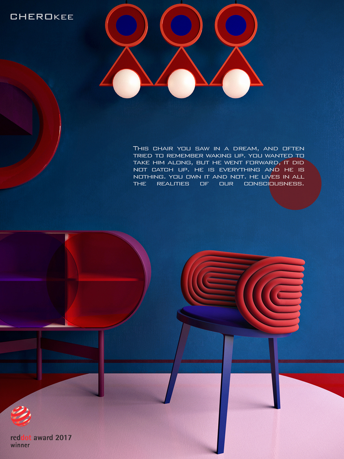 2017 red dot，CHEROKEE，chair，originality，furniture，