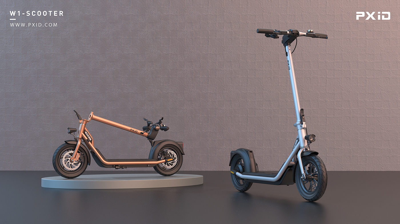 电动滑板车设计，电动自行车设计，产品设计，外观设计，结构设计，工业设计，滑板车设计，自行车设计，