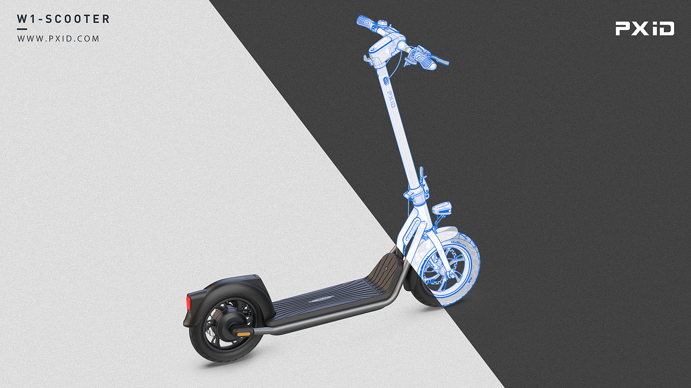 Design of electric scooter，Electric bicycle design，product design，Appearance design，Structural design，industrial design，Scooter design，Bicycle design，