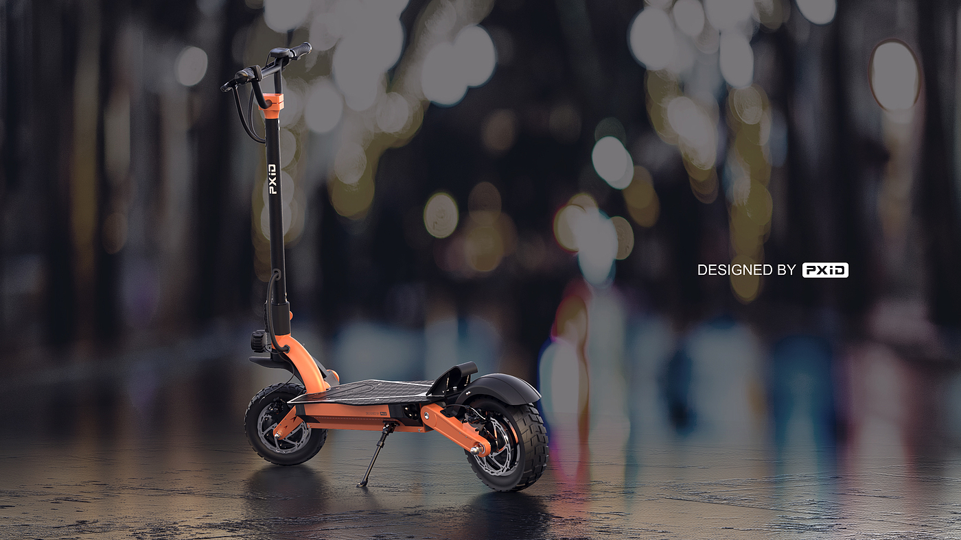 Design of electric scooter，Scooter design，industrial design，Vehicle design，Product appearance design，Product structure design，