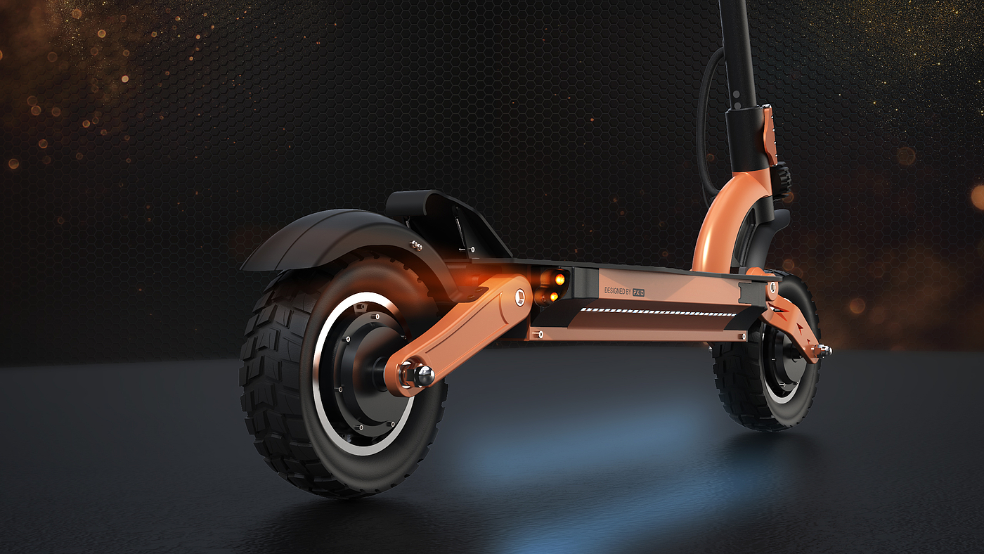 Design of electric scooter，Scooter design，industrial design，Vehicle design，Product appearance design，Product structure design，