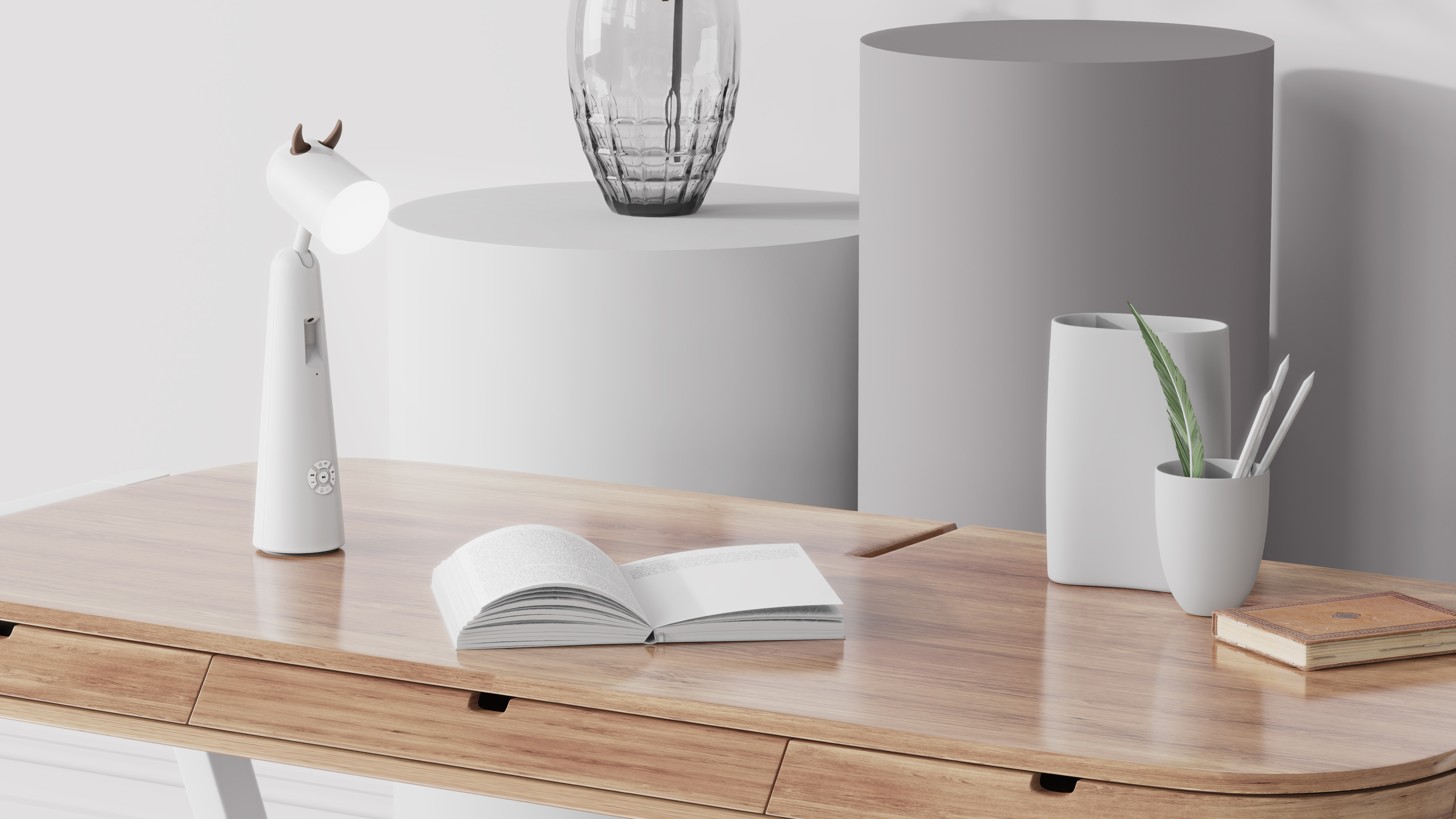 lamp，Desk lamp，Cartoon，original，intelligence，sound，Home Furnishing，