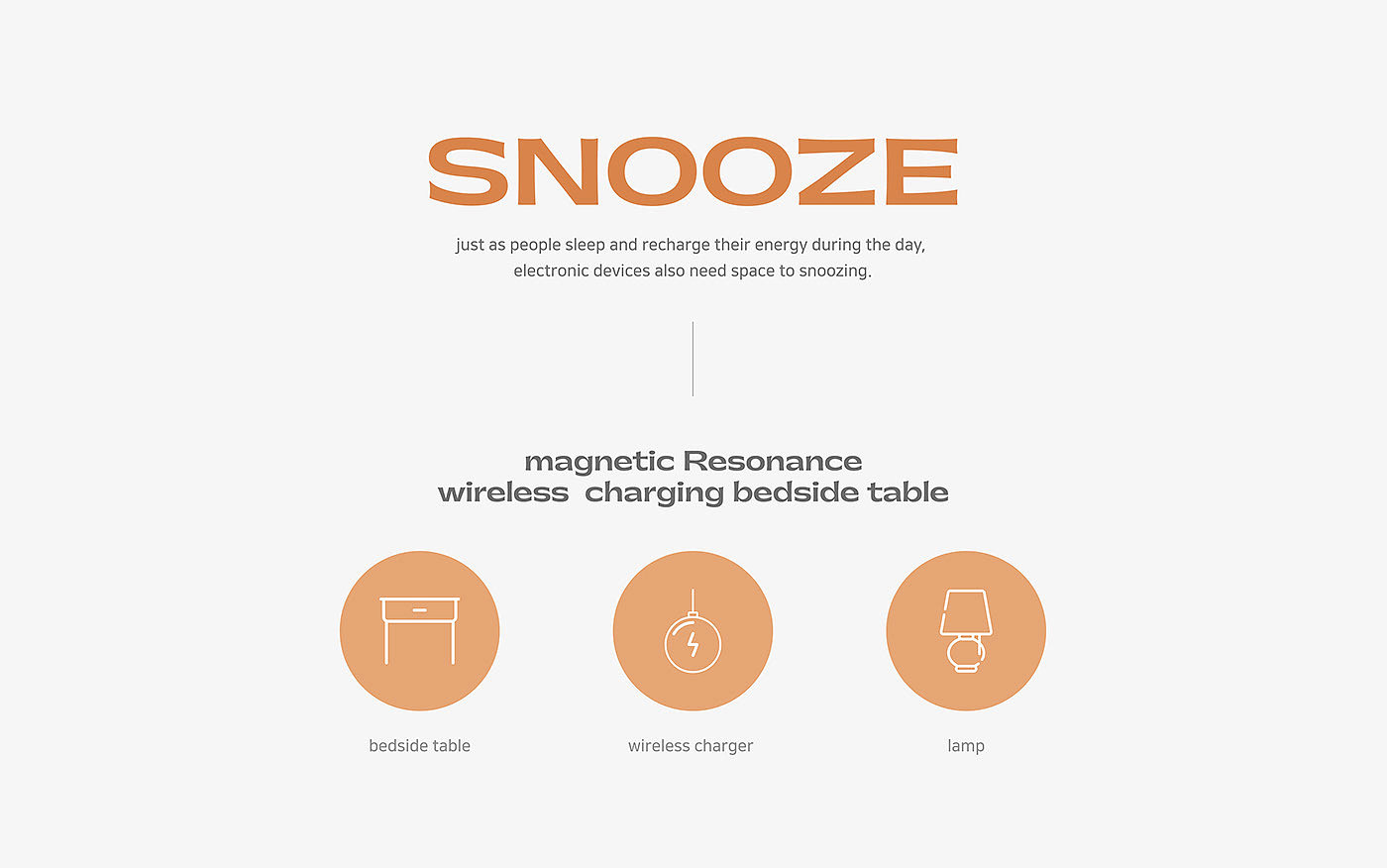 SNOOZE，床头柜，家具，无线充电技术，