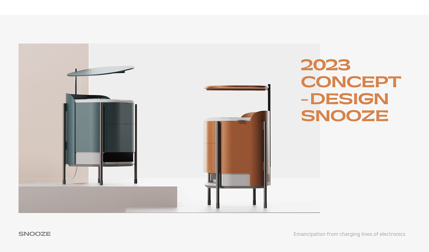 ，bedside cupboard，furniture，Wireless charging technology，