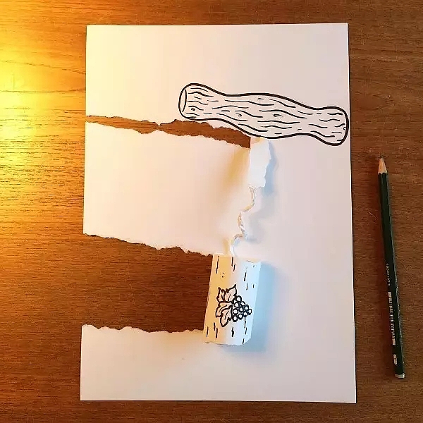 Art，Tear paper，originality，Design，