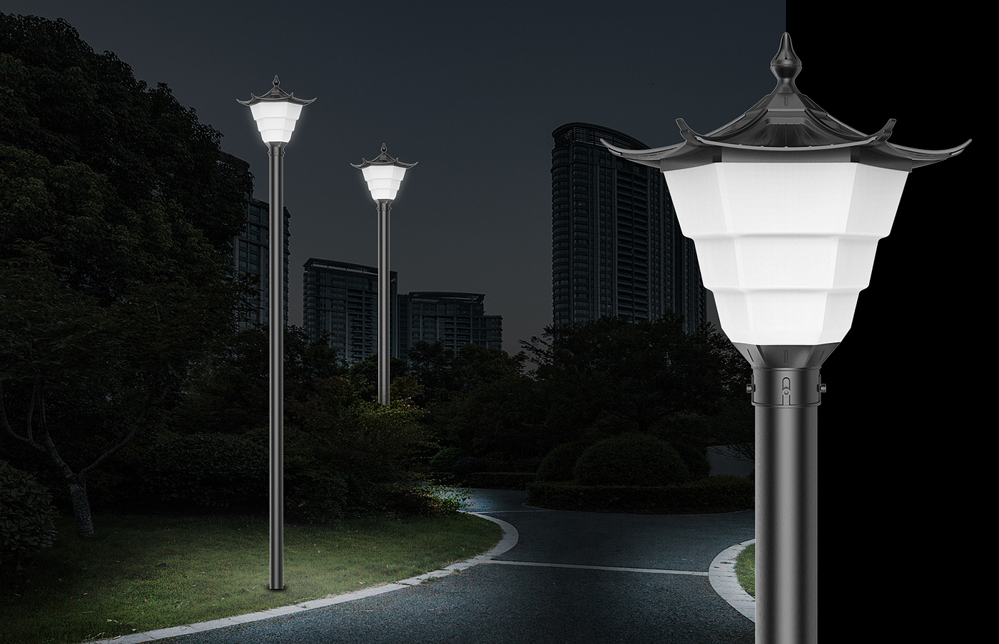 3米LED照明景观灯 户外别墅公园风景区庭院灯-阿里巴巴