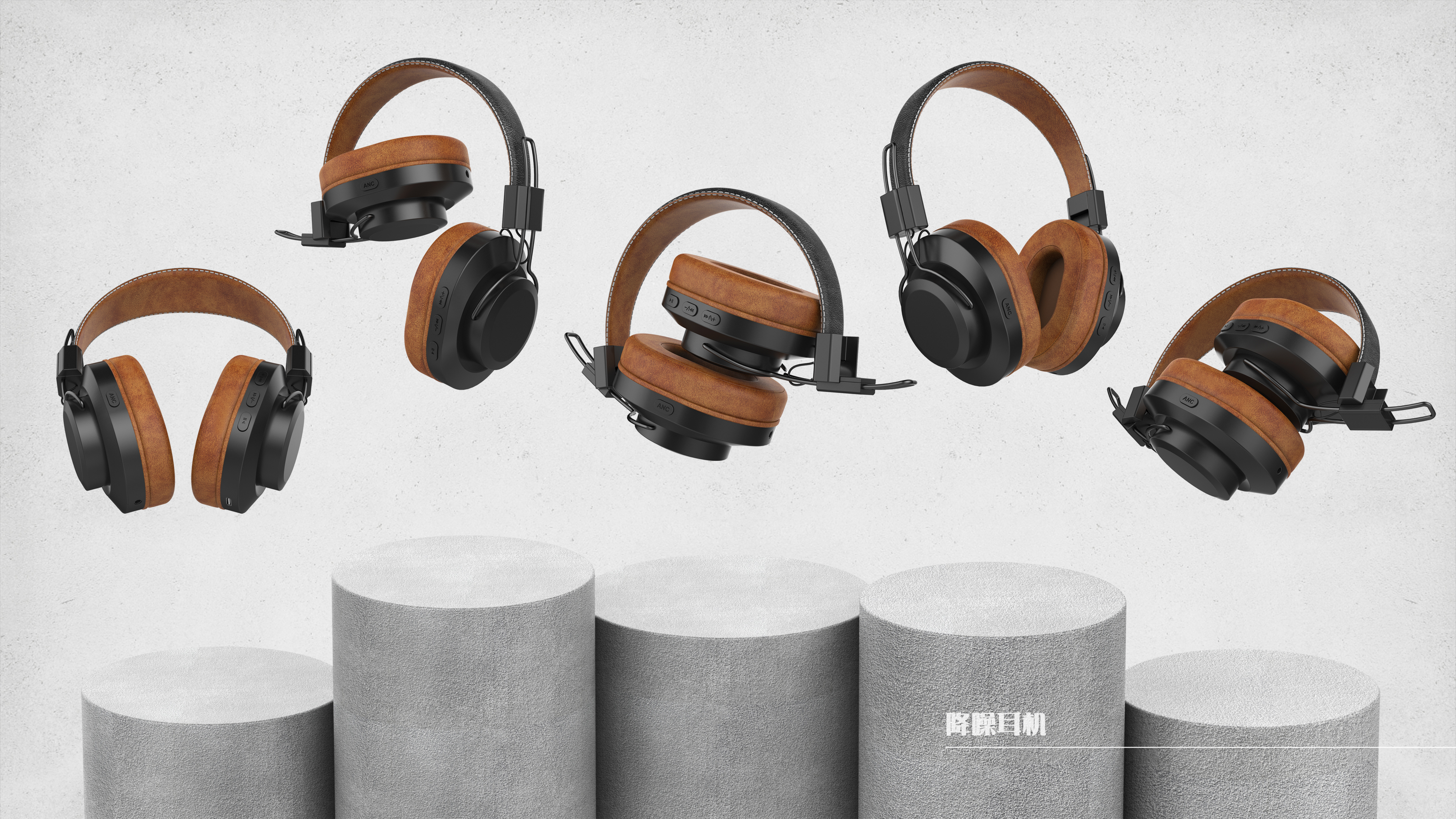 Noise reduction earphone，Bluetooth headset，headset，Leatherwear，3C Electronics，