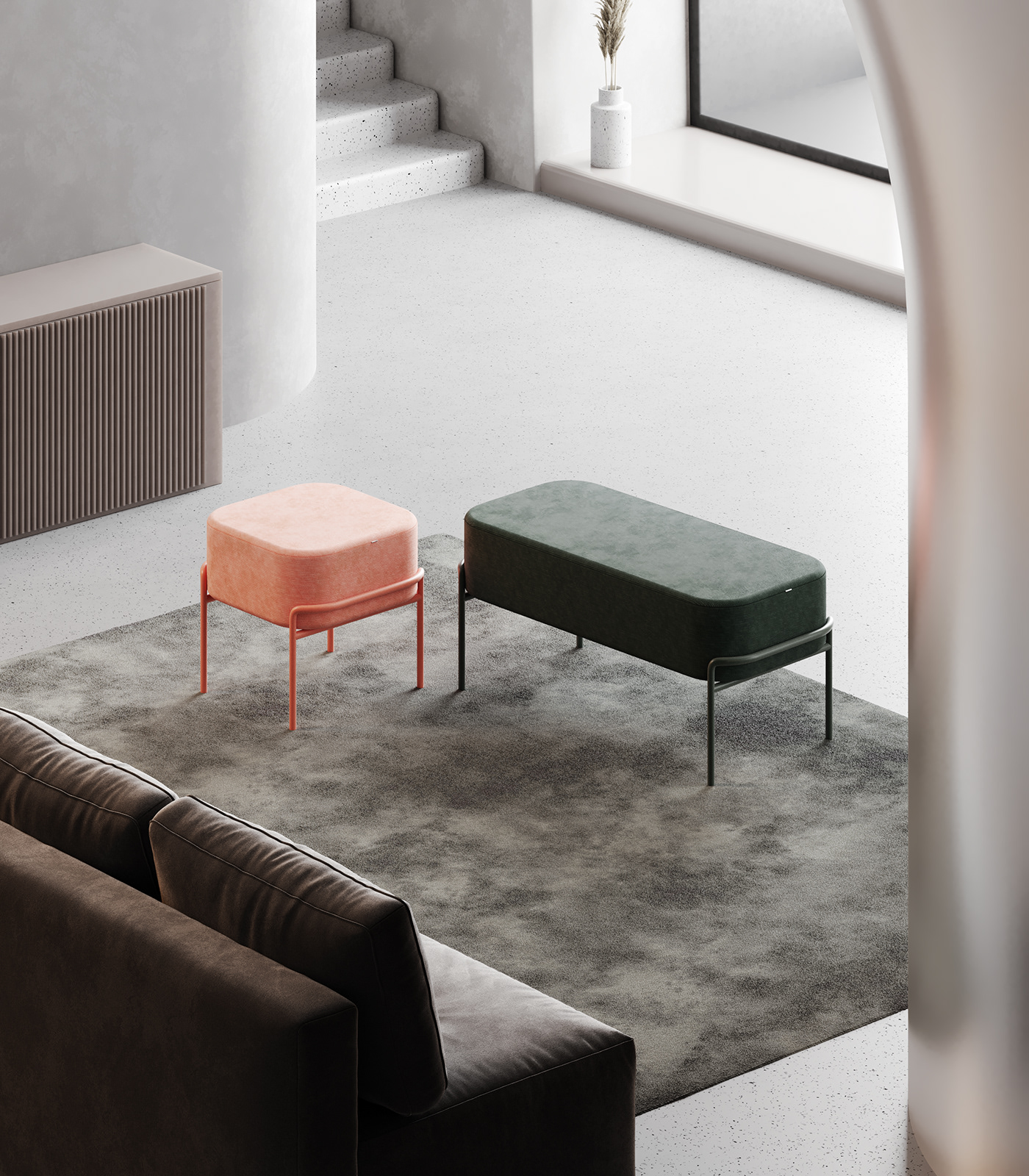 Cosie Stool，stool，furniture，