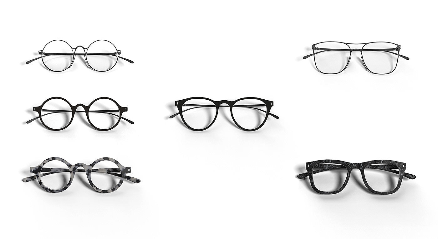 Boem Studio，眼镜，夜光，超薄金属，lume glasses，