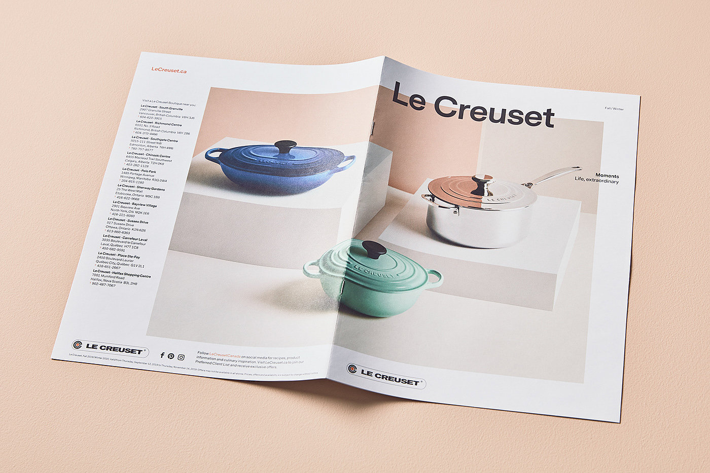 Le Creuset，广告，锅具，珐琅铸铁，